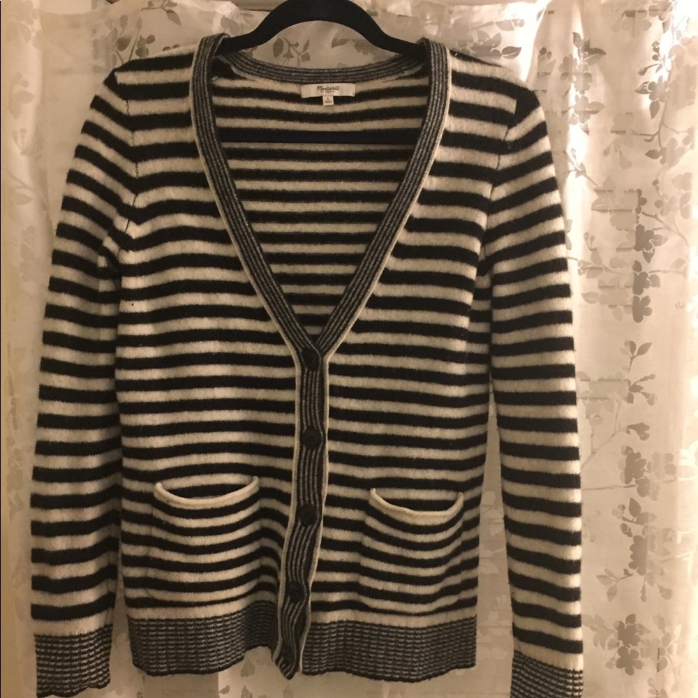 Madewell stripe cardigan